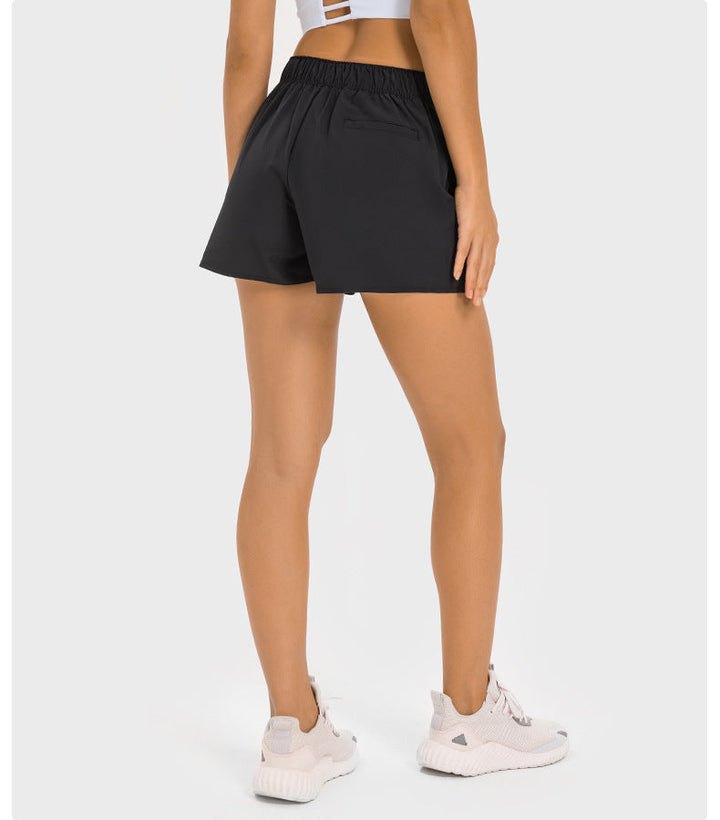 Stilla | Fugtabsende Hurtigtørrende Yoga Skort Med Multifunktionelt Lomme Design