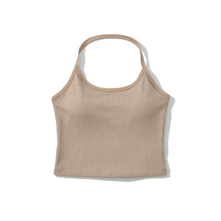 Dame Sporty Tanktop med fin ribstruktur og racerback-design Stilla