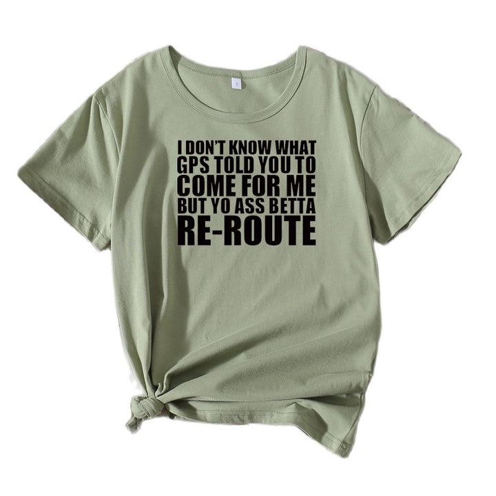 Dame Fritid Sjov Grafik T-shirt Stilla