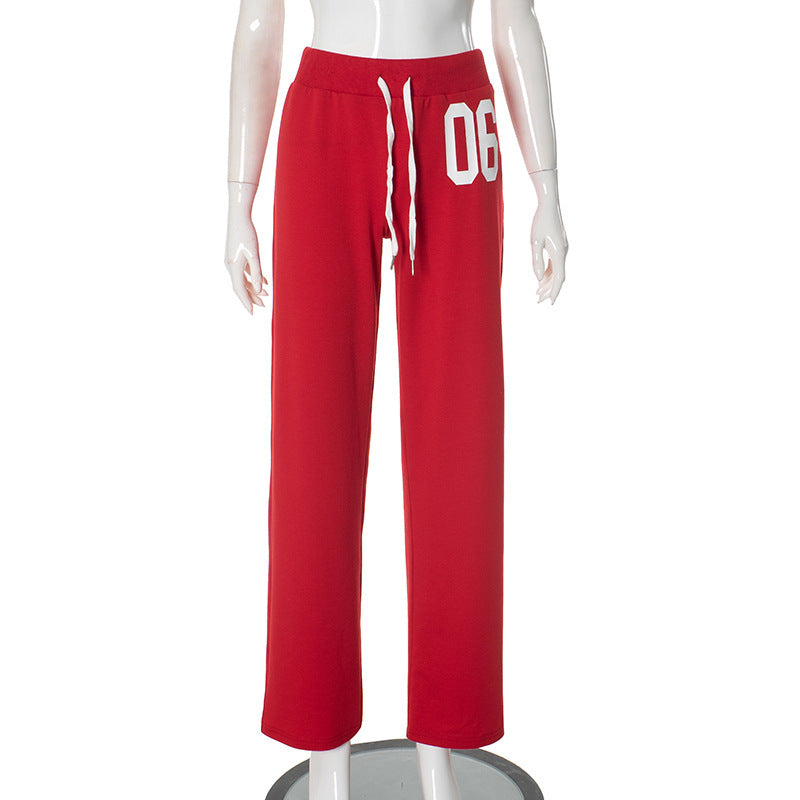 Dame afslappet sweatpants med elastisk talje og sidelommer Skovae