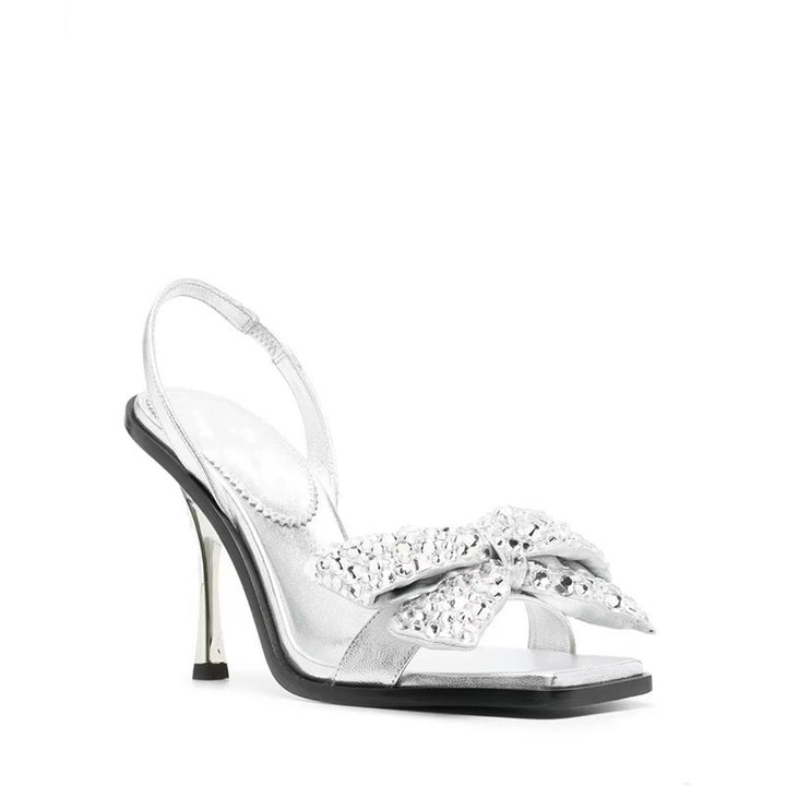 Femme Stylish Strass-dekoreret Slingback-hæle Stilla