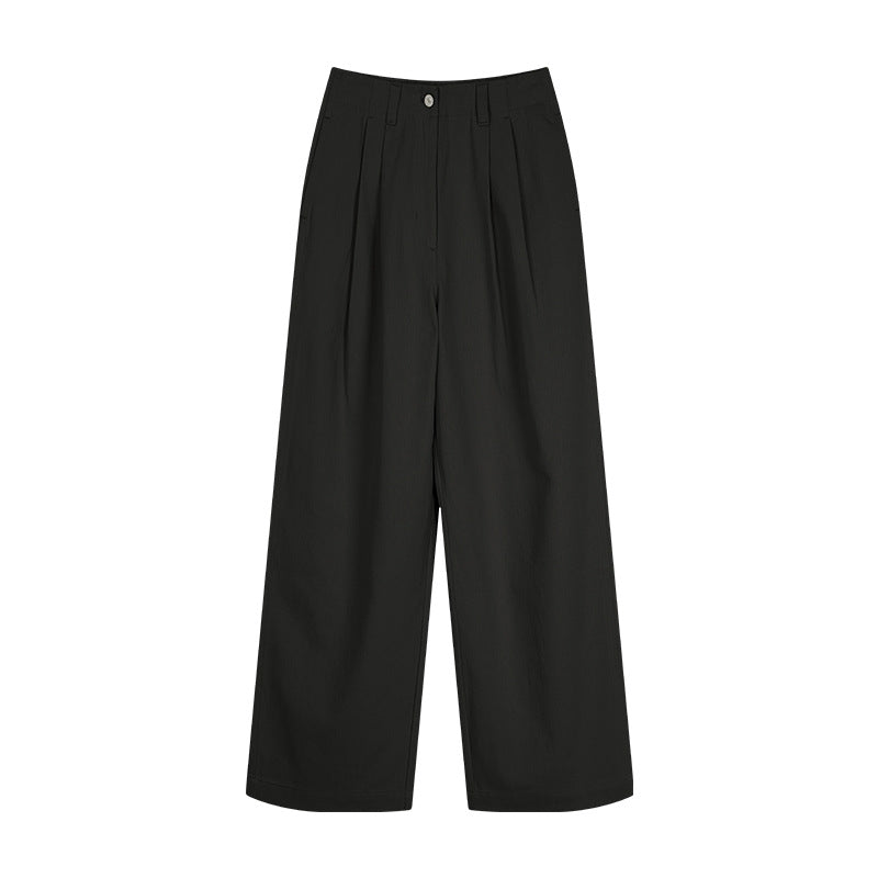 Damer bred Culotte-bukser med elegante folder og høj talje Stilla