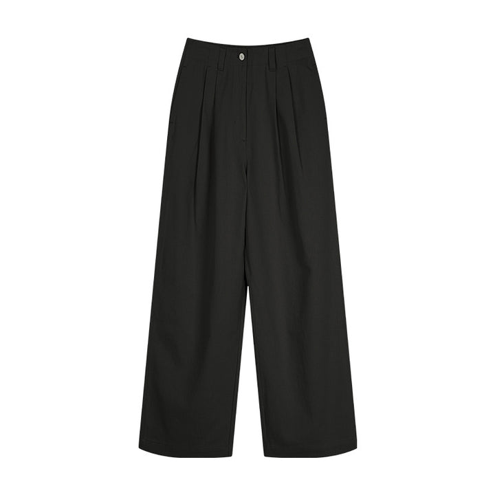 Damer bred Culotte-bukser med elegante folder og høj talje Stilla