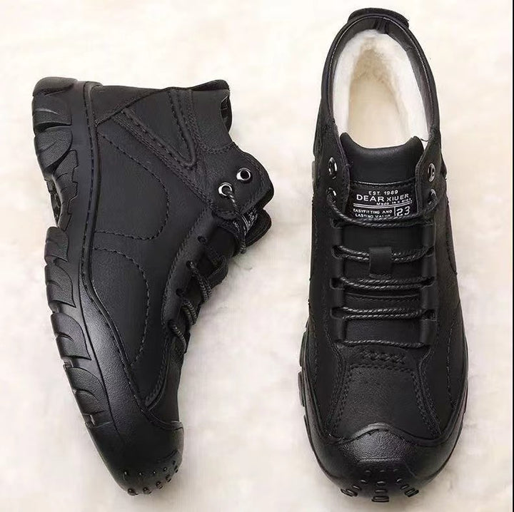 Herrer vintervandrestøvler med varmt foder og robust sål Stilla