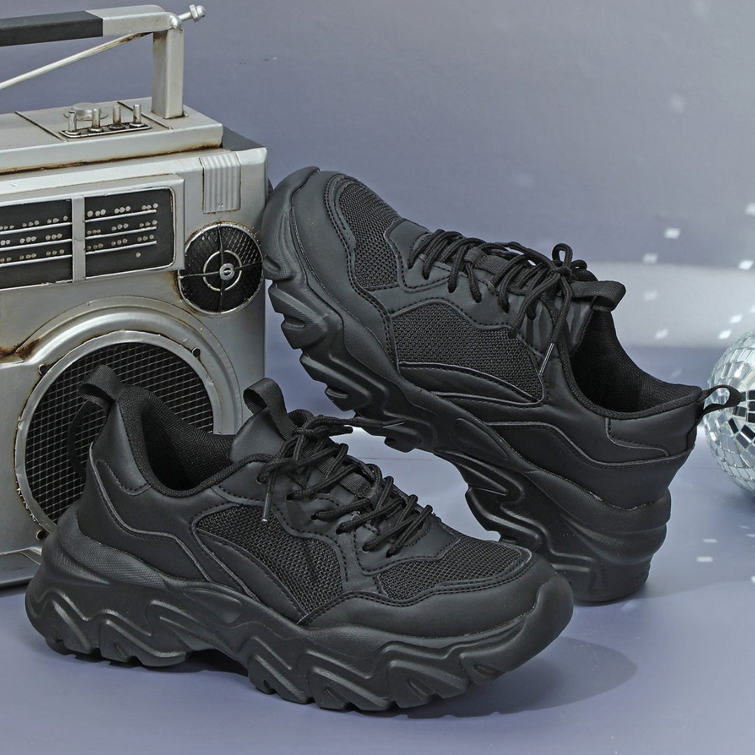 Dame Sporty Chunky Sneakers med stabil sål og åndbart overmateriale Stilla