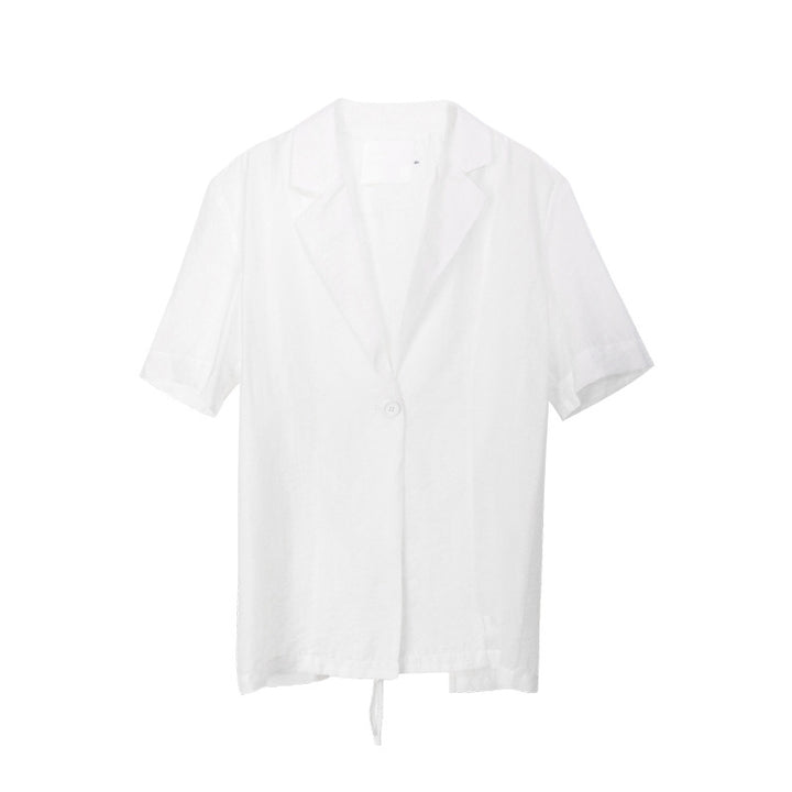 Dame luftig Overshirt-jakke med korte ærmer og moderne snit Stilla