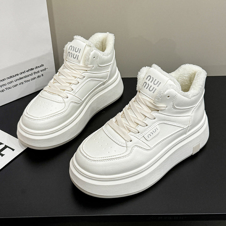 Dame vinterhigh-top sneakers med komfortabelt foder og tyk plateau Stilla