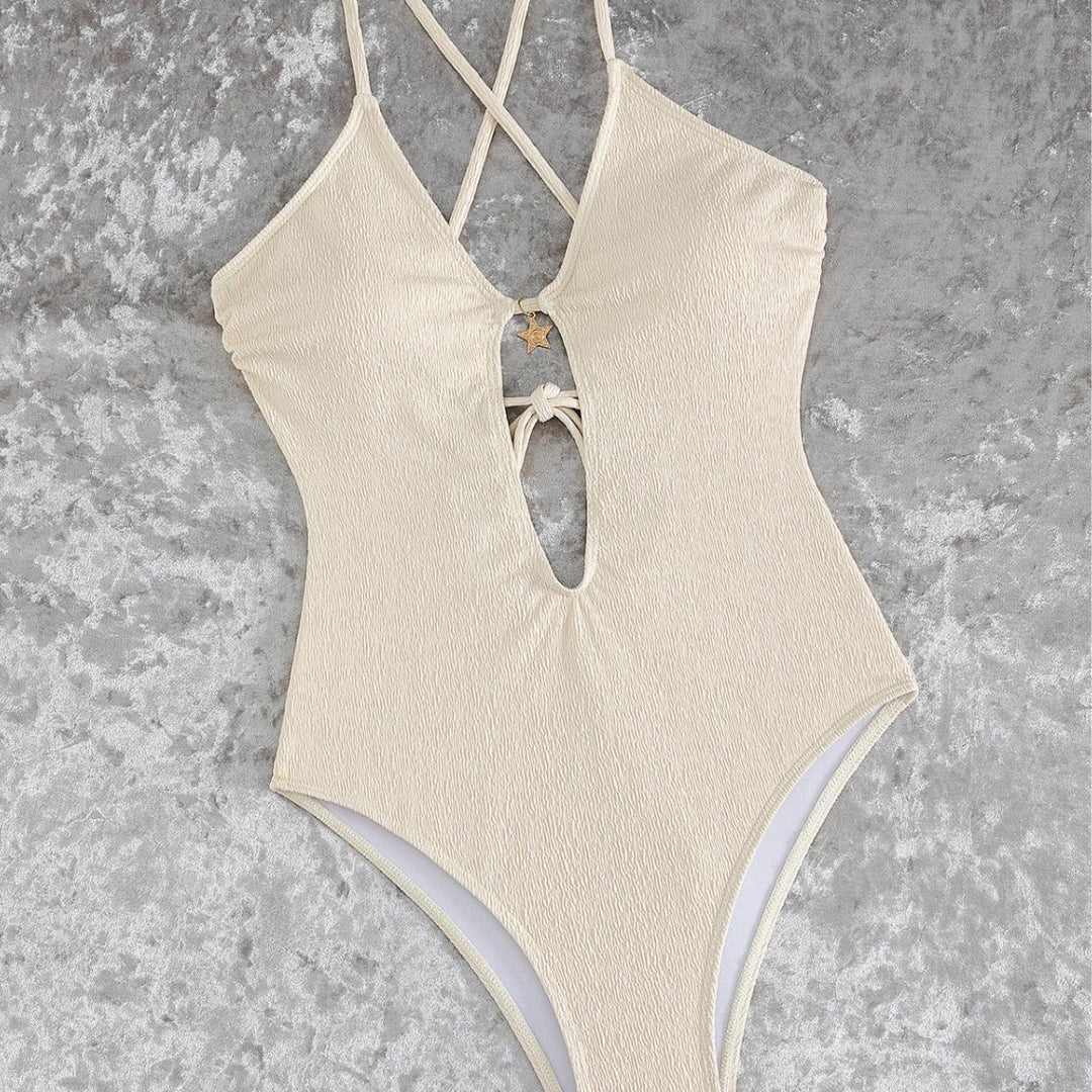 Dame Cut-Out Badedragt med unikt ringdetalje Skovae