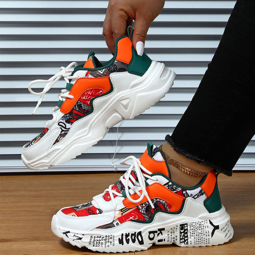Damer Sporty Chunky Sneakers med åndbart mesh-design og skridsikker sål Stilla