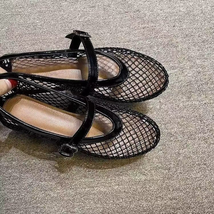 Dame net sneakers med stilfulde remme Stilla