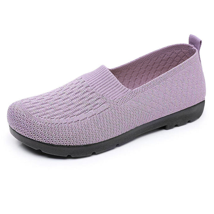 Femme Stilfulde Slip-On Fritidssneakers med åndbart strikdesign Stilla