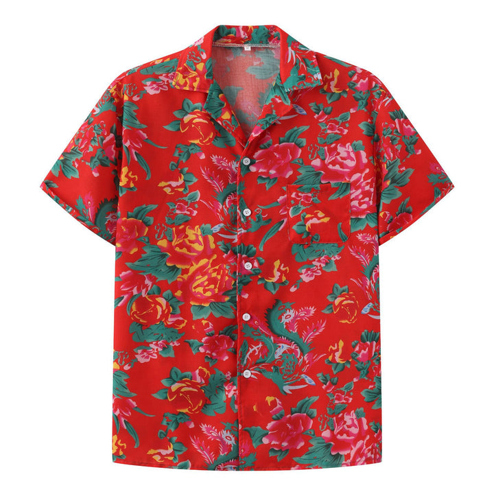 Dame sommerligt kortærmet skjorte og shorts-sæt med blomsterdesign Stilla