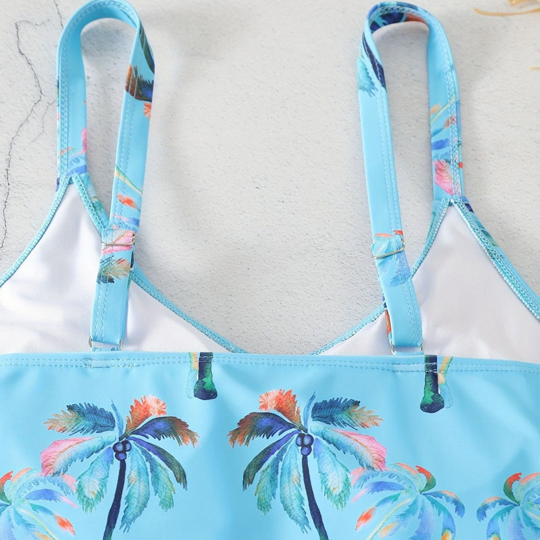 Dame Rynkebikini-top med shorts Skovae