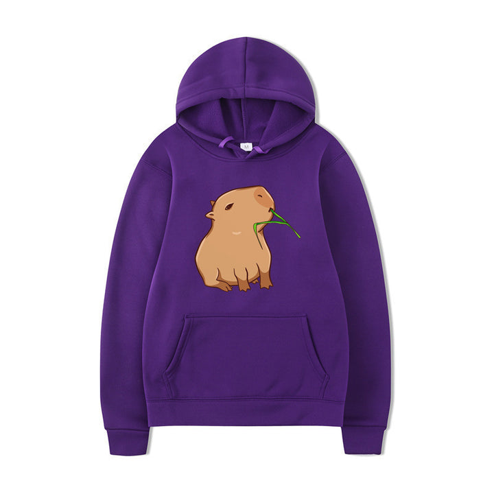 Kvinders hoodie med sjovt dyre design og behagelig pasform Skovae