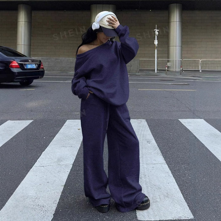 Dame komfortable oversized sweats og casual sweater Skovae