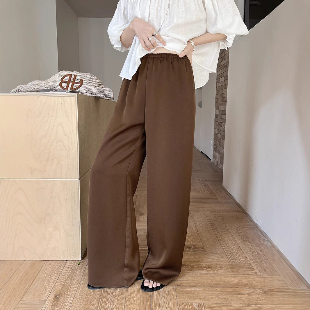 Damer elegante Palazzo-bukser med behagelig elastisk talje Stilla