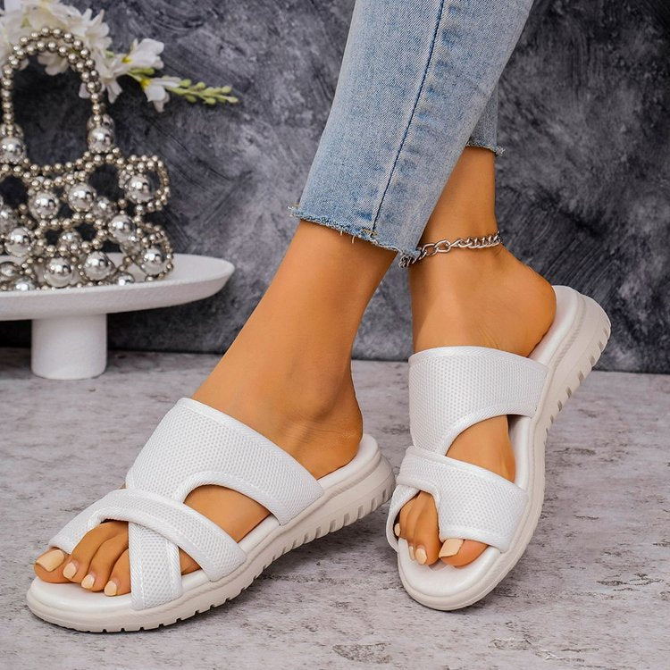Dame Komfortable Fritids-sandaler med åndbart design Stilla