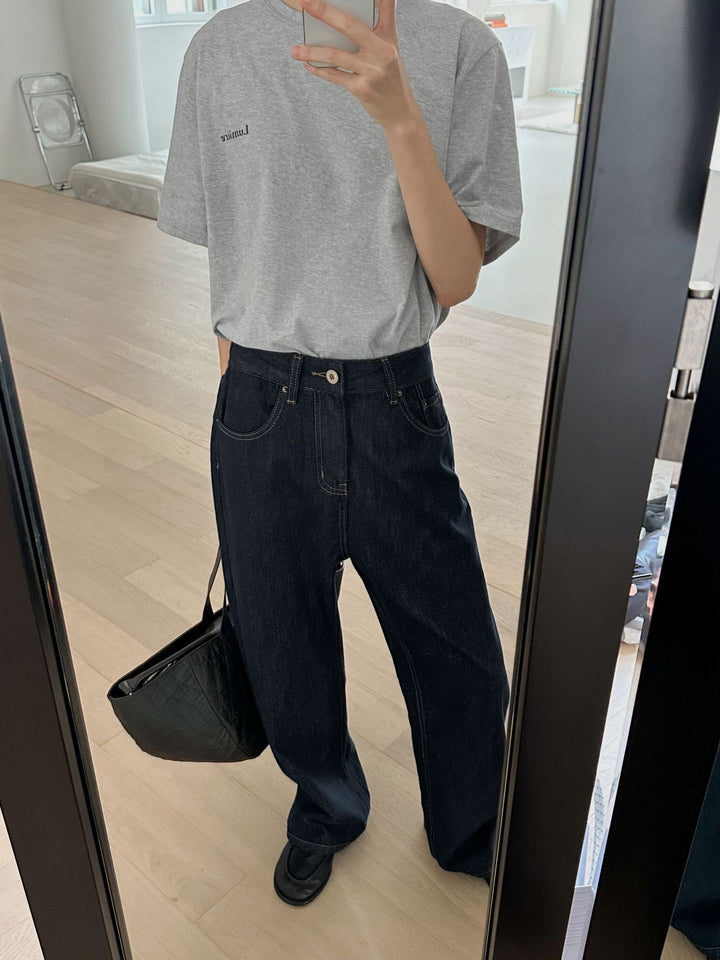 Dame Oversized T-shirt med afslappet snit og kvalitets bomulds materiale Stilla