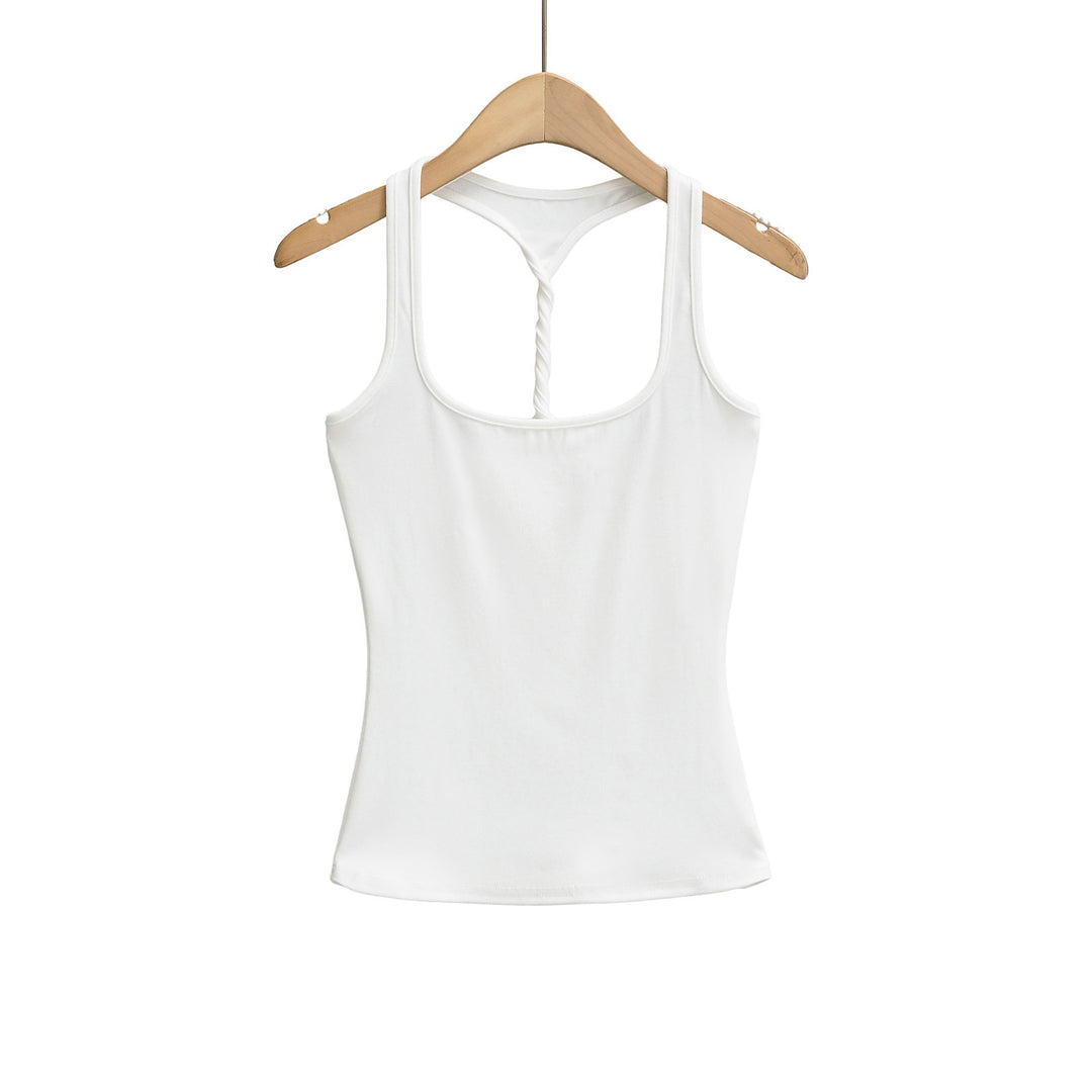 Dame Sporty Tanktop med Racerback og blødt bomuldsstof Stilla