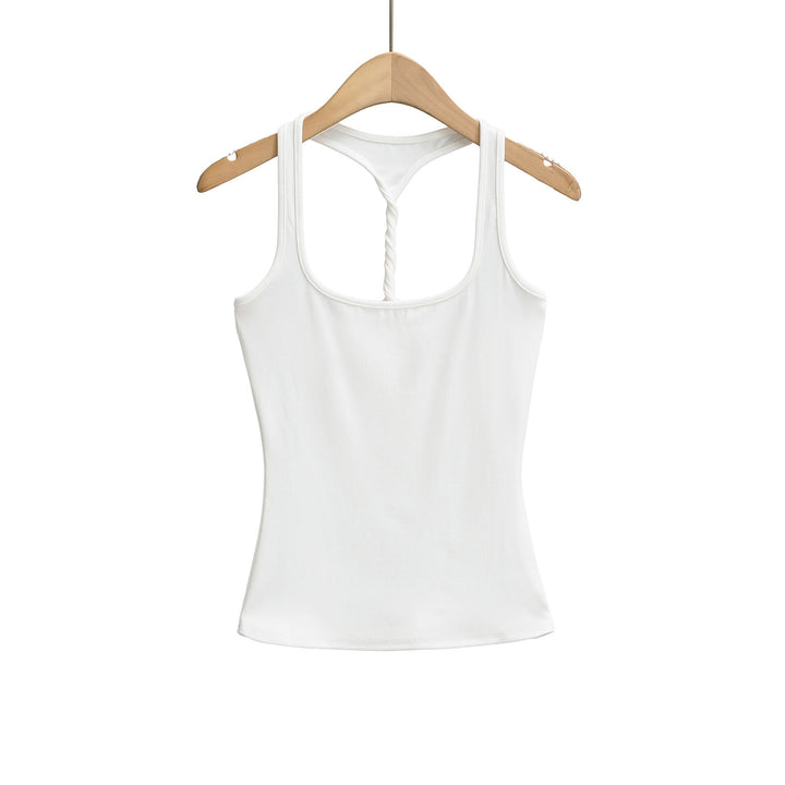 Dame Sporty Tanktop med Racerback og blødt bomuldsstof Stilla