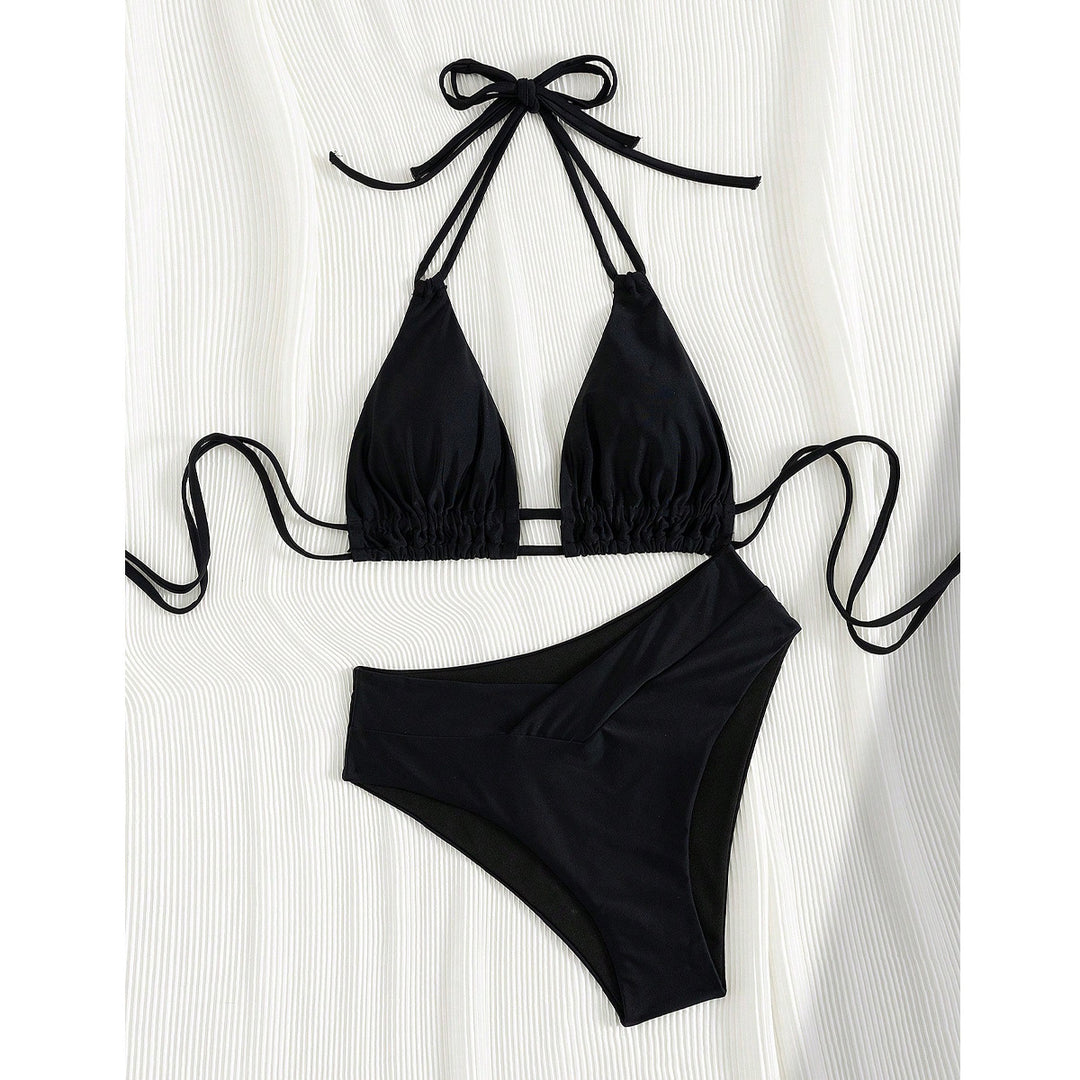 Damer triangel-bikini med justerbare stropper og moderne snit Skovae