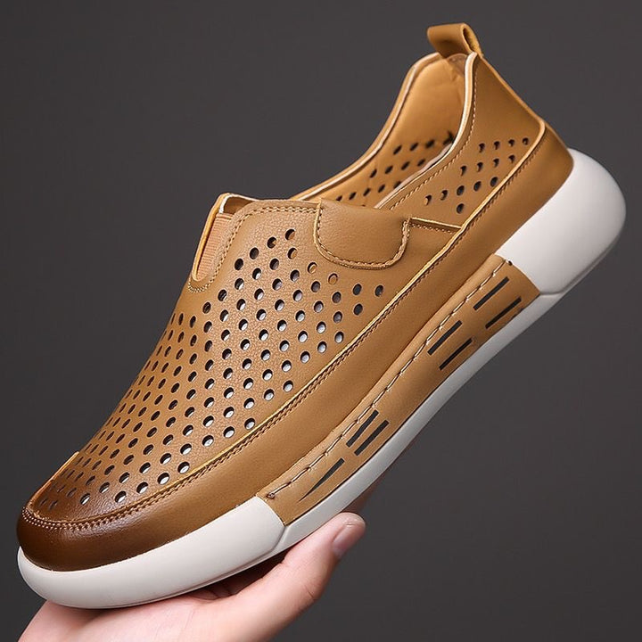 Herrer Åndbar Fritid Slip-On Sneakers med Ventilationsdesign Stilla