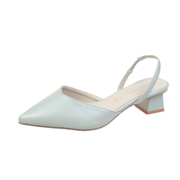 Dame Elegante Slingback Pumps med smart snit og komfortabel blokhæl Stilla