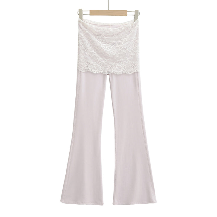 Dame Leggings med blonder og løs pasform Stilla