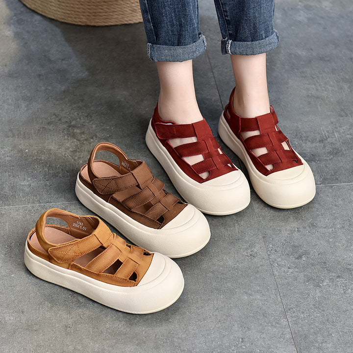 Damer Åndbare Sandaler med praktisk Velcro og innovativt design Stilla