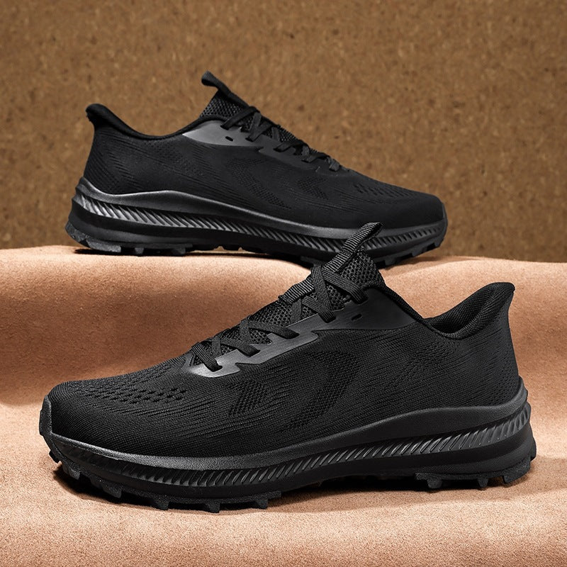 Unisex lette strik trekking sneakers med udtalt profilsål og reaktiv dæmpning Skovae