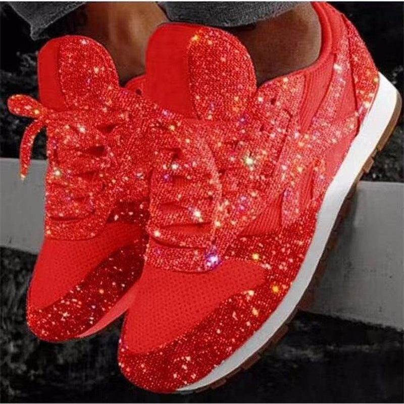 Damer Glitrende Sneakers med åndbart mesh-overmateriale Stilla