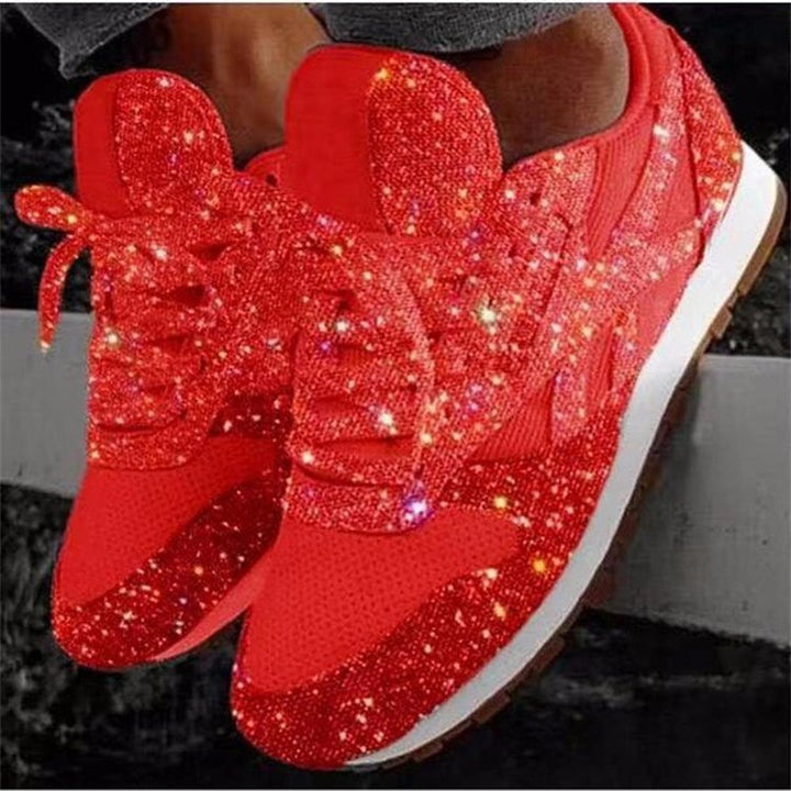 Damer Glitrende Sneakers med åndbart mesh-overmateriale Stilla