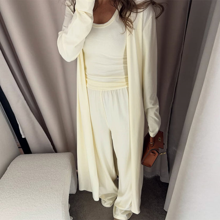 Dame loungewear sæt med løs pasform og langærmet jakke Stilla