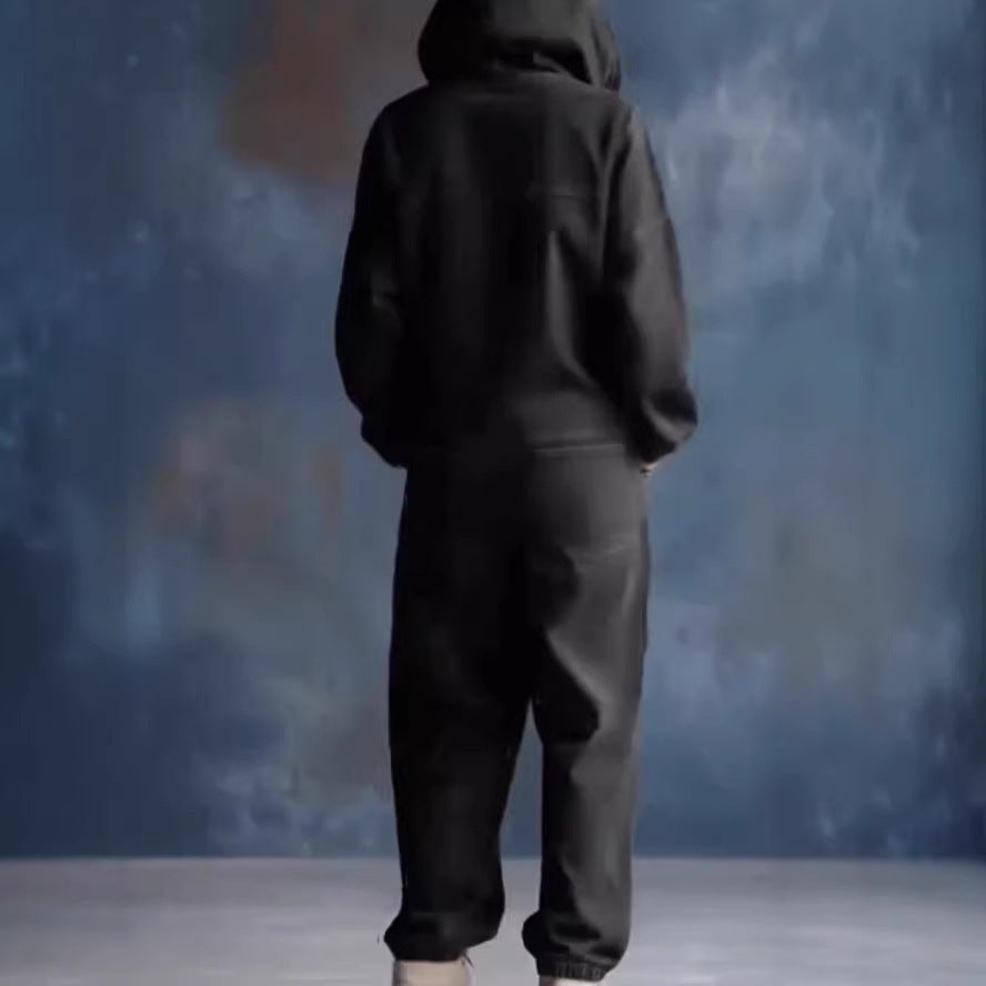 Kvinders afslappede denim jumpsuit med hætte og praktiske lommer Stilla