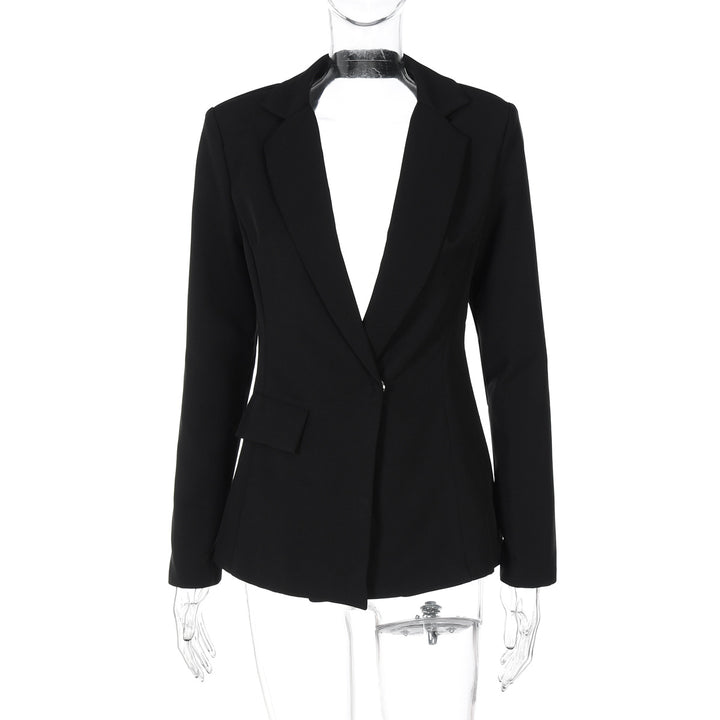 Damer Elegant Blazer med tætsiddende snit og skulderpuder Stilla