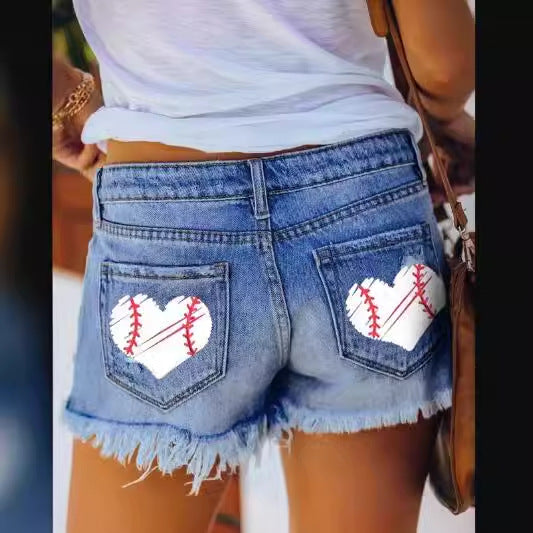 Kvinders Ødelagte Denim Shorts Stilla