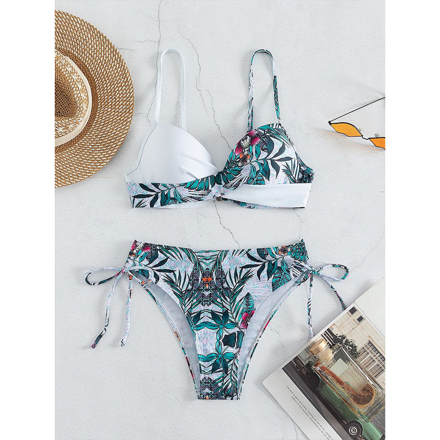 Dame design-bikini med moderne indpakningsdetalje Skovae