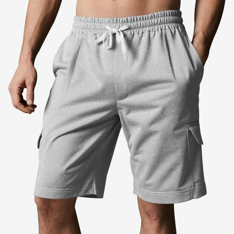 Herrer sporty cargo shorts med elastisk talje og sidelommer Stilla