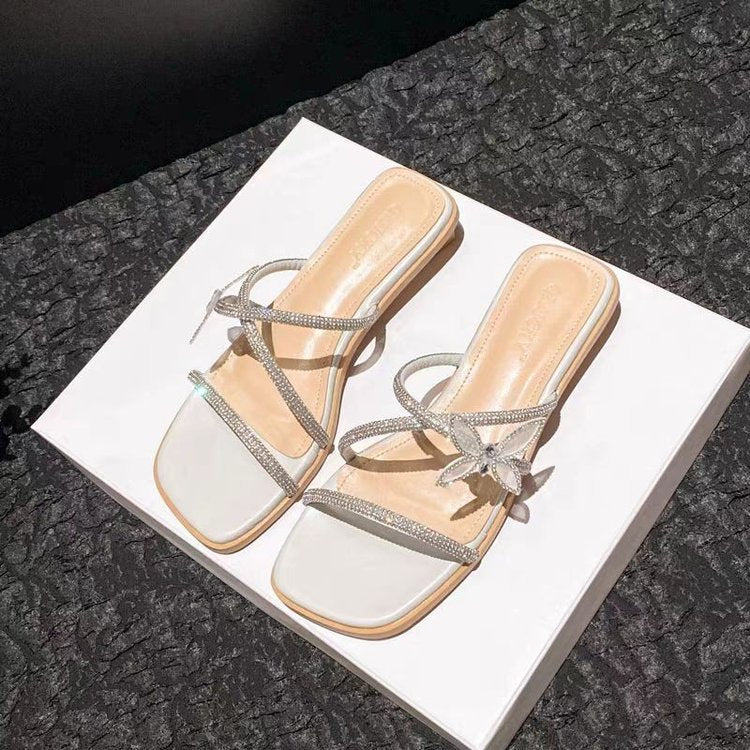 Dame sandaler med eksklusivt butterfly-design og skridsikker sål Stilla