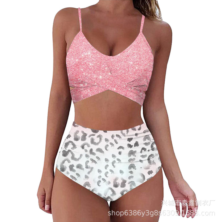 Dame Crop-Top bikini sæt med flettet design Skovae