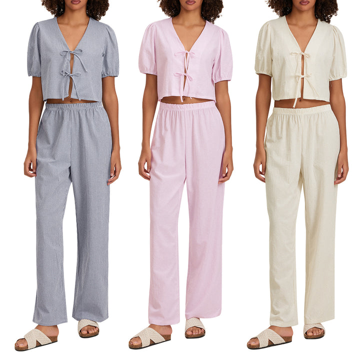 Dame let sommer jumpsuit med rynke Skovae