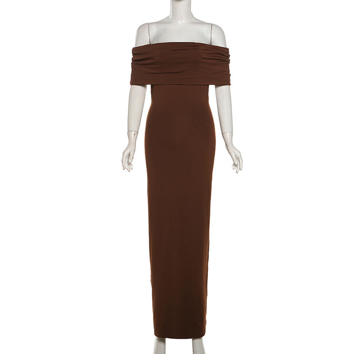 Dame Off-Shoulder Maxikjole Skovae