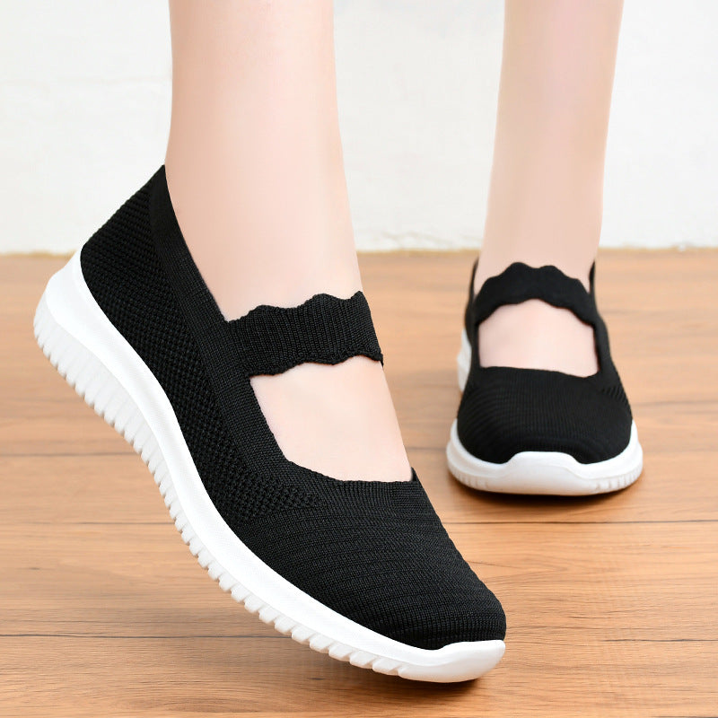 Femme åndbare Mary Jane Sneakers med fleksibel dæmpning Stilla