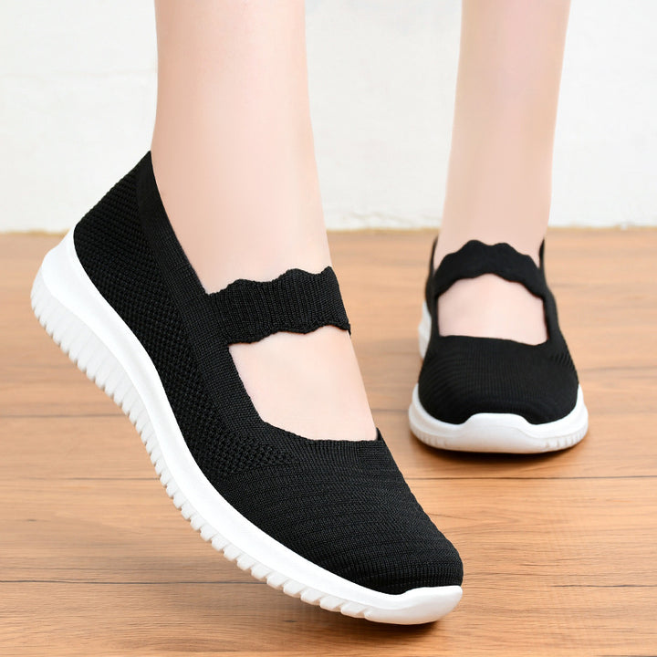 Femme åndbare Mary Jane Sneakers med fleksibel dæmpning Stilla