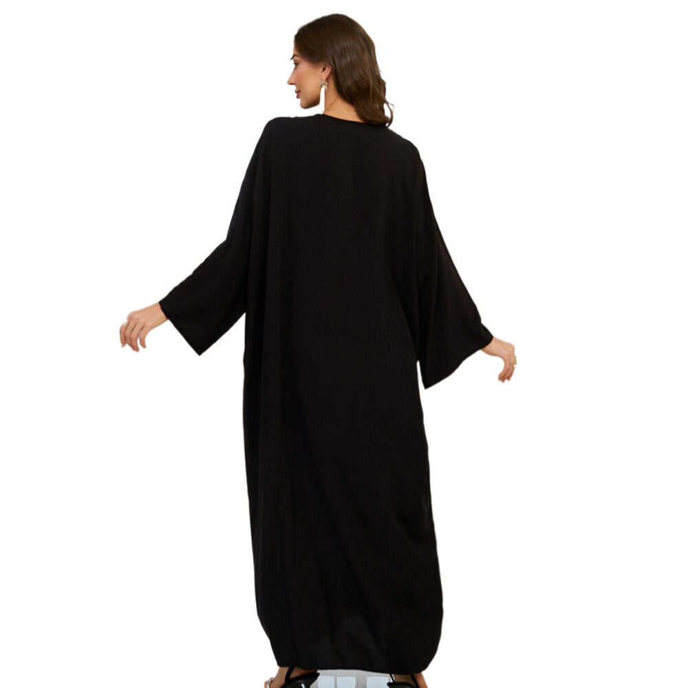 Dame Elegante Kaftan med kunstneriske florale broderier Stilla