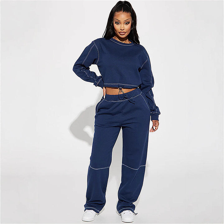 Kvindernes cropped hoodie med høj krave Skovae
