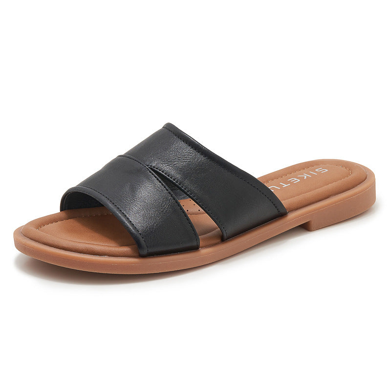 Dame moderigtige rem-sandaler med komfortabelt fodseng Stilla