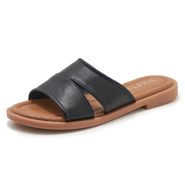 Dame moderigtige rem-sandaler med komfortabelt fodseng Stilla