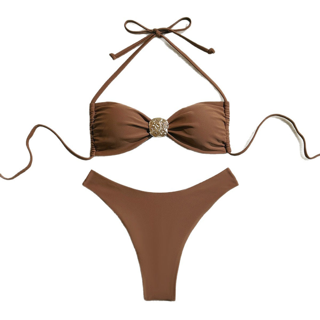 Dame Glamourøs Monokini med stilige Cut-Outs Skovae