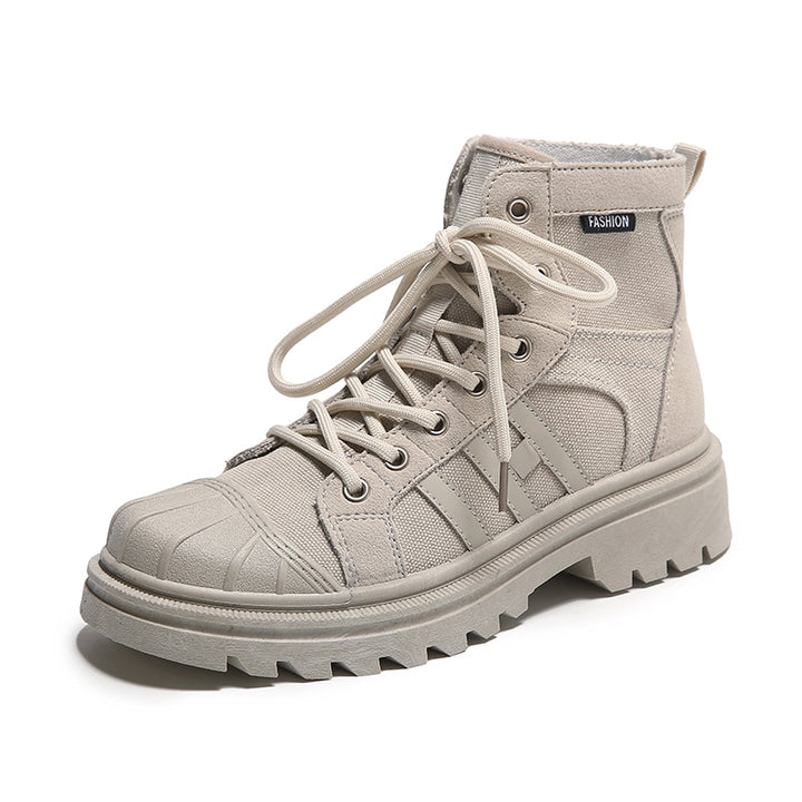 Dame Højformat Sneakers lavet af robust tekstil med trendy profilsål Stilla